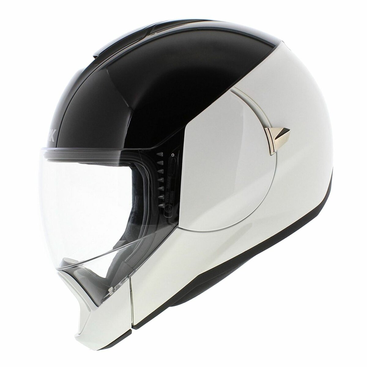 Shark Evojet Helmet Dual gloss black white WKW
