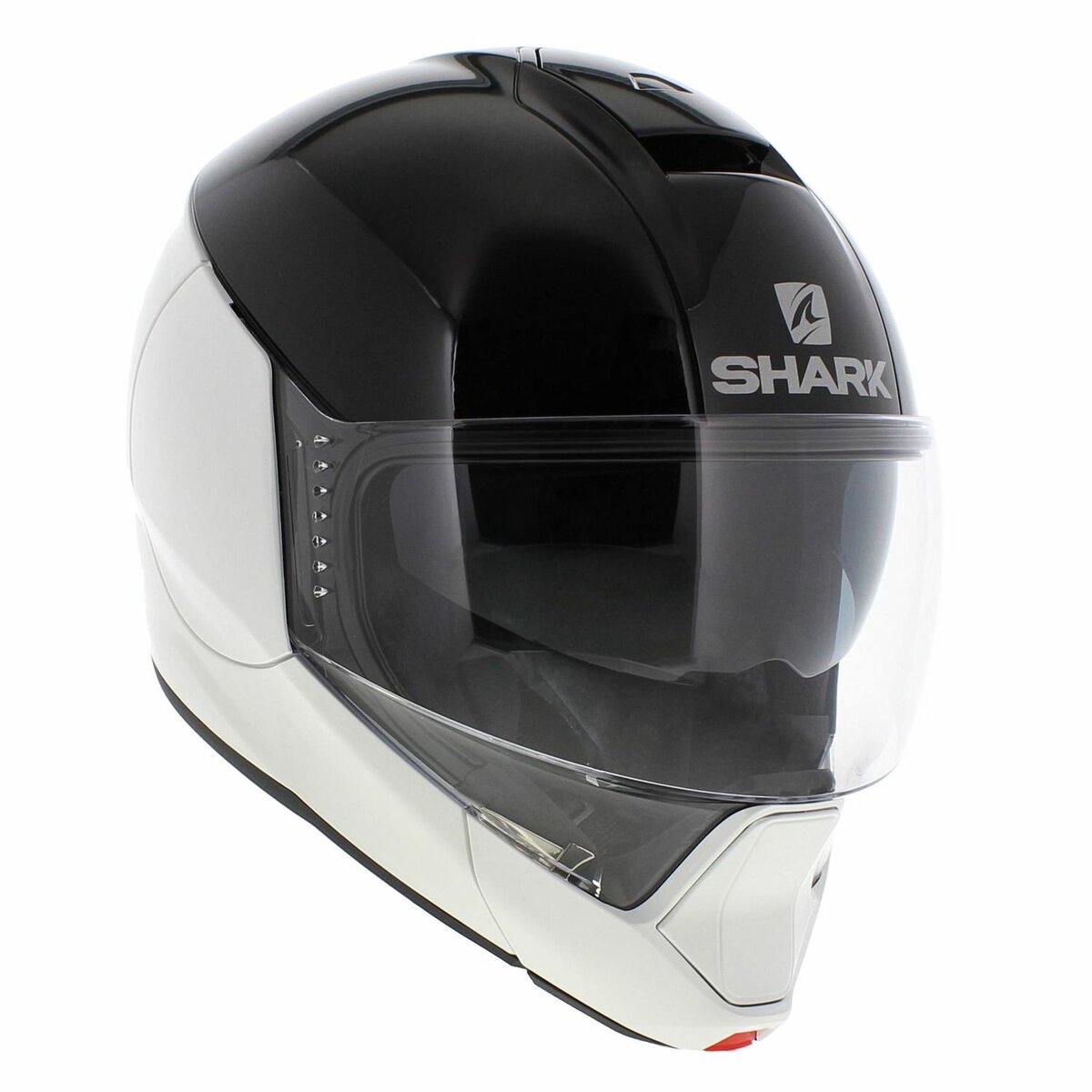 Shark Evojet Helmet Dual gloss black white WKW