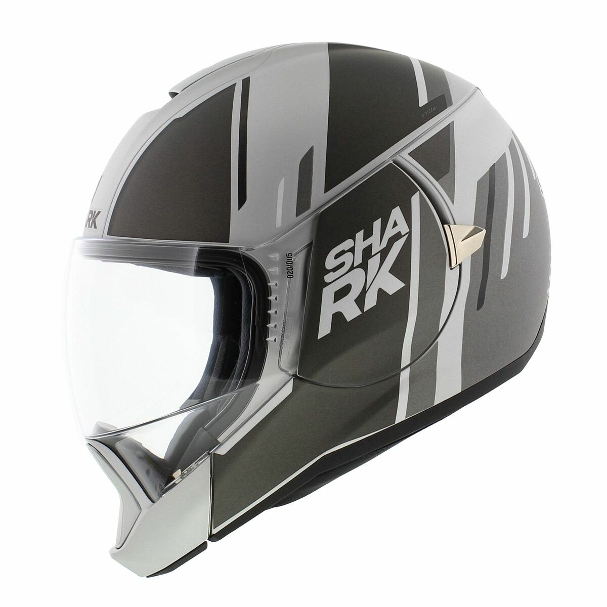 Shark Evojet Helmet Vyda matt silver black anthracite grey SAK
