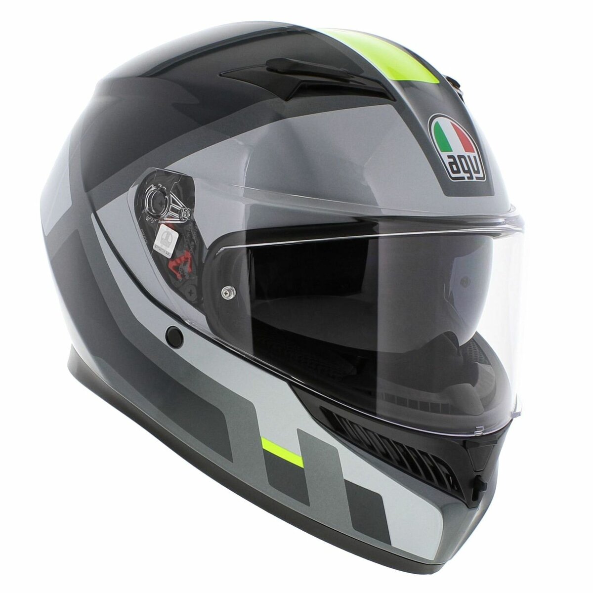 AGV K3 helmet Shade - Gloss Black Grey Fluo Yellow