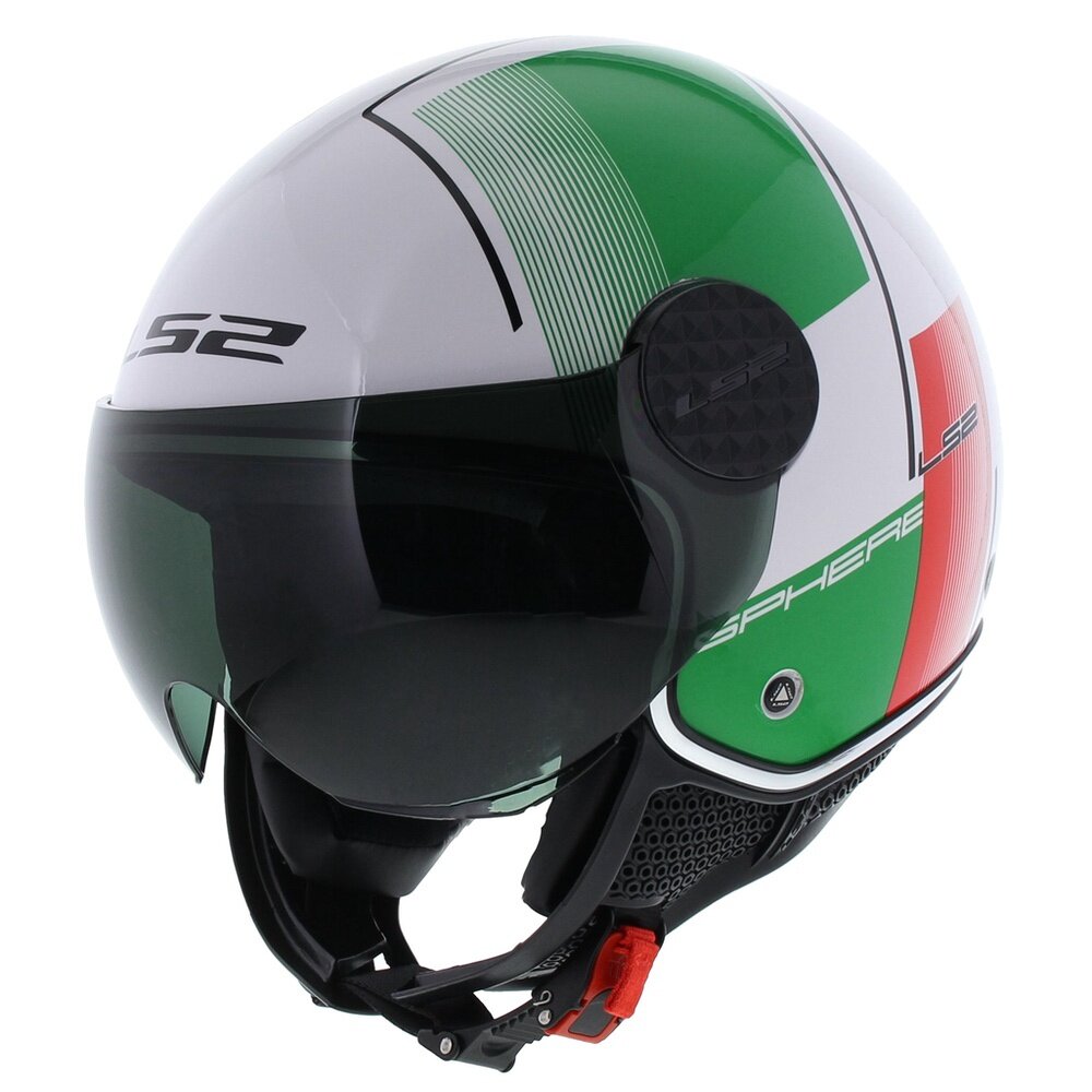LS2 OF558 Sphere Lux Firm gloss white green red italia