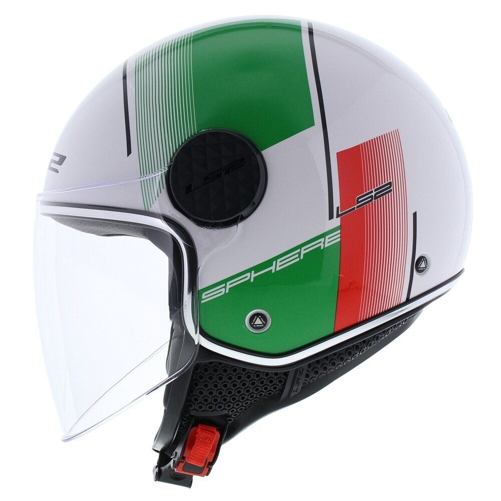 LS2 OF558 Sphere Lux Firm gloss white green red italia