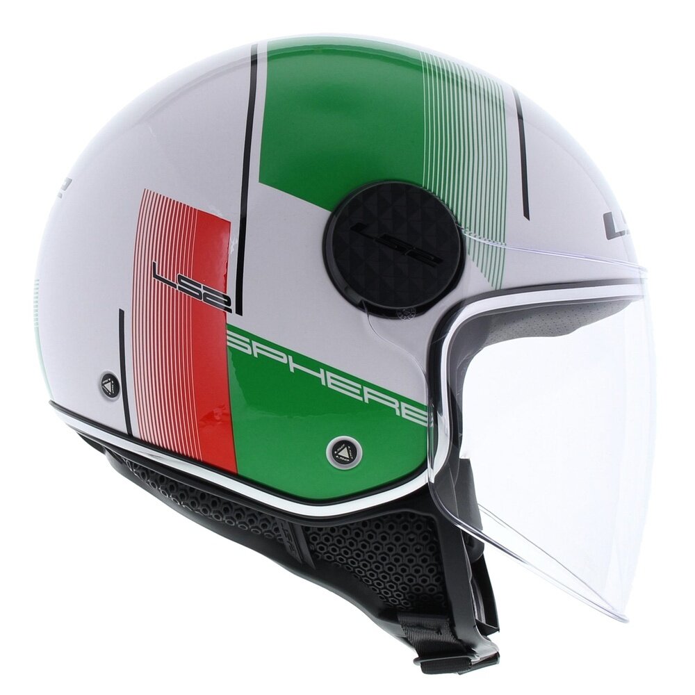 LS2 OF558 Sphere Lux Firm gloss white green red italia