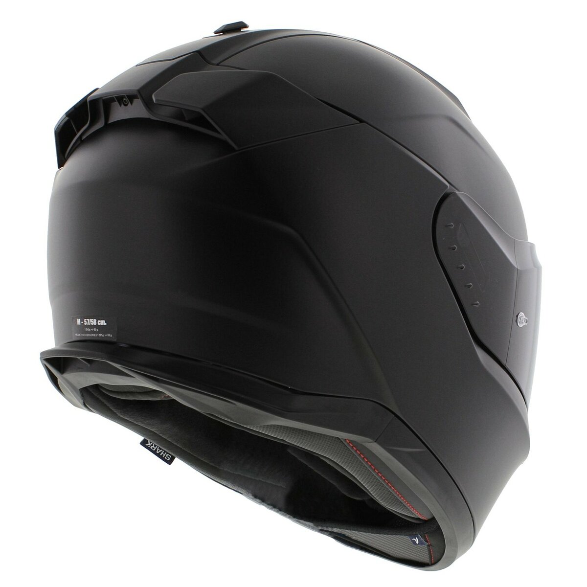 Shark D-Skwal 3 Blank - Matt Black Motorcycle helmet - Dark Shadow KMA
