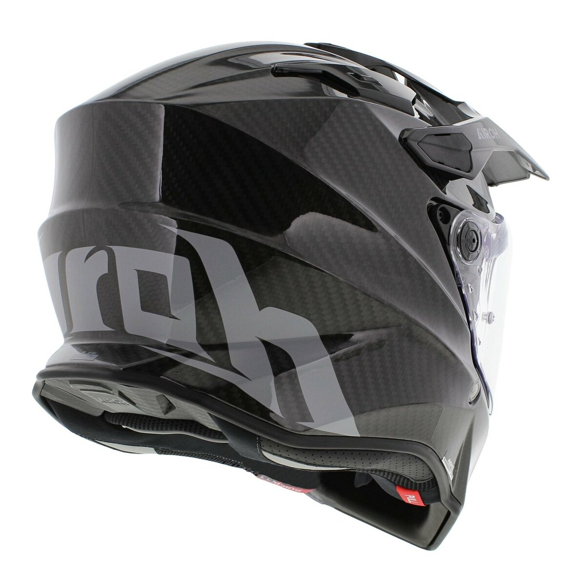 Airoh Commander 2 Carbon  enduro adventure motorcycle helmet - Gloss Carbon black