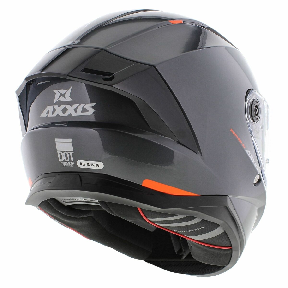 Axxis Panther SV full face helmet solid A2 gloss titanium