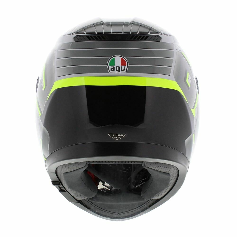 AGV K3 helmet Fortify grey black fluo yellow