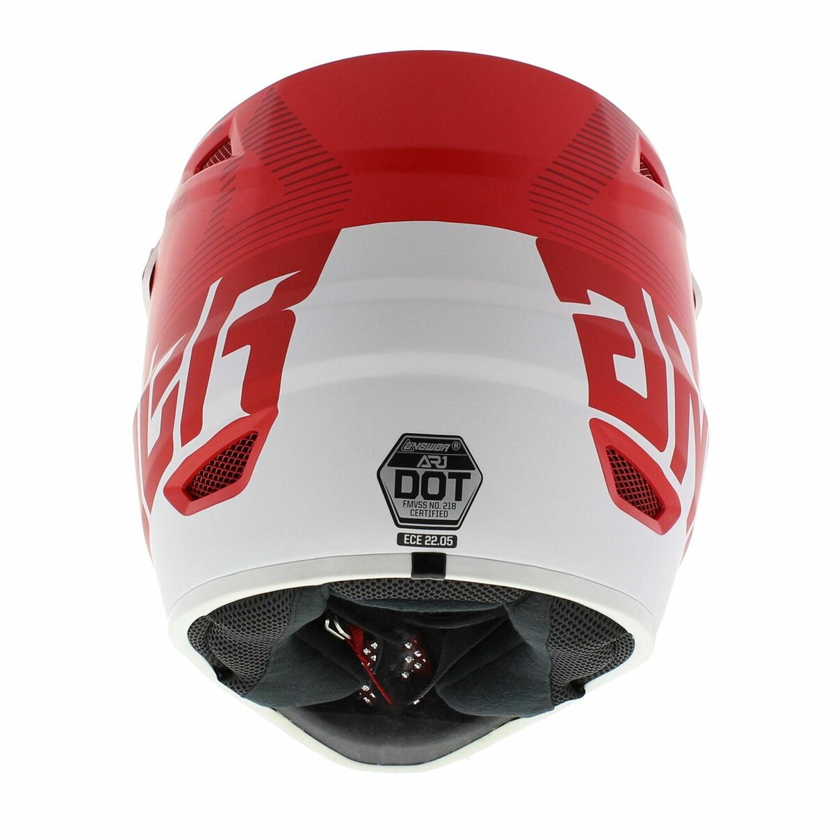 Answer AR1 V2 MX Helmet Bold matt red white