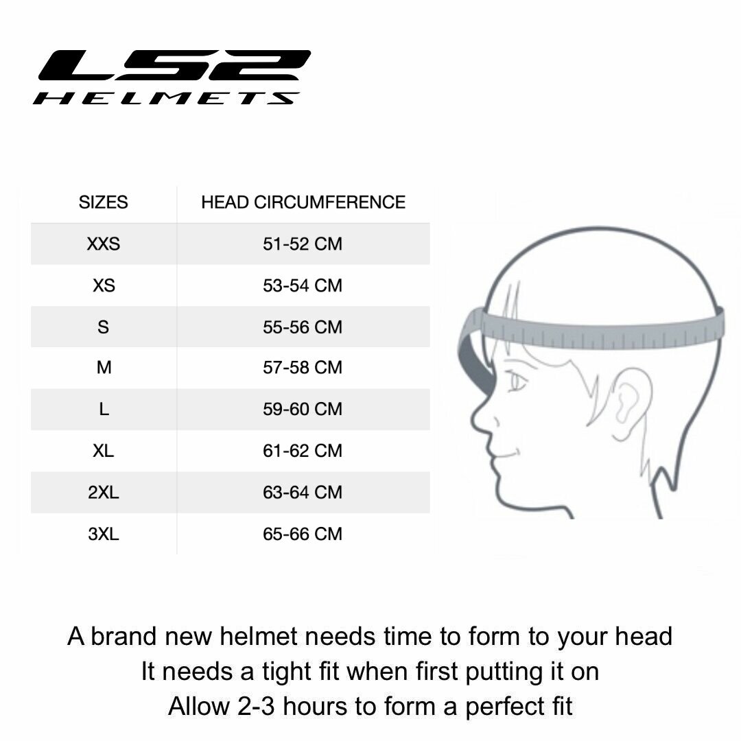 LS2 FF910 Advant II helmet Triple light grey