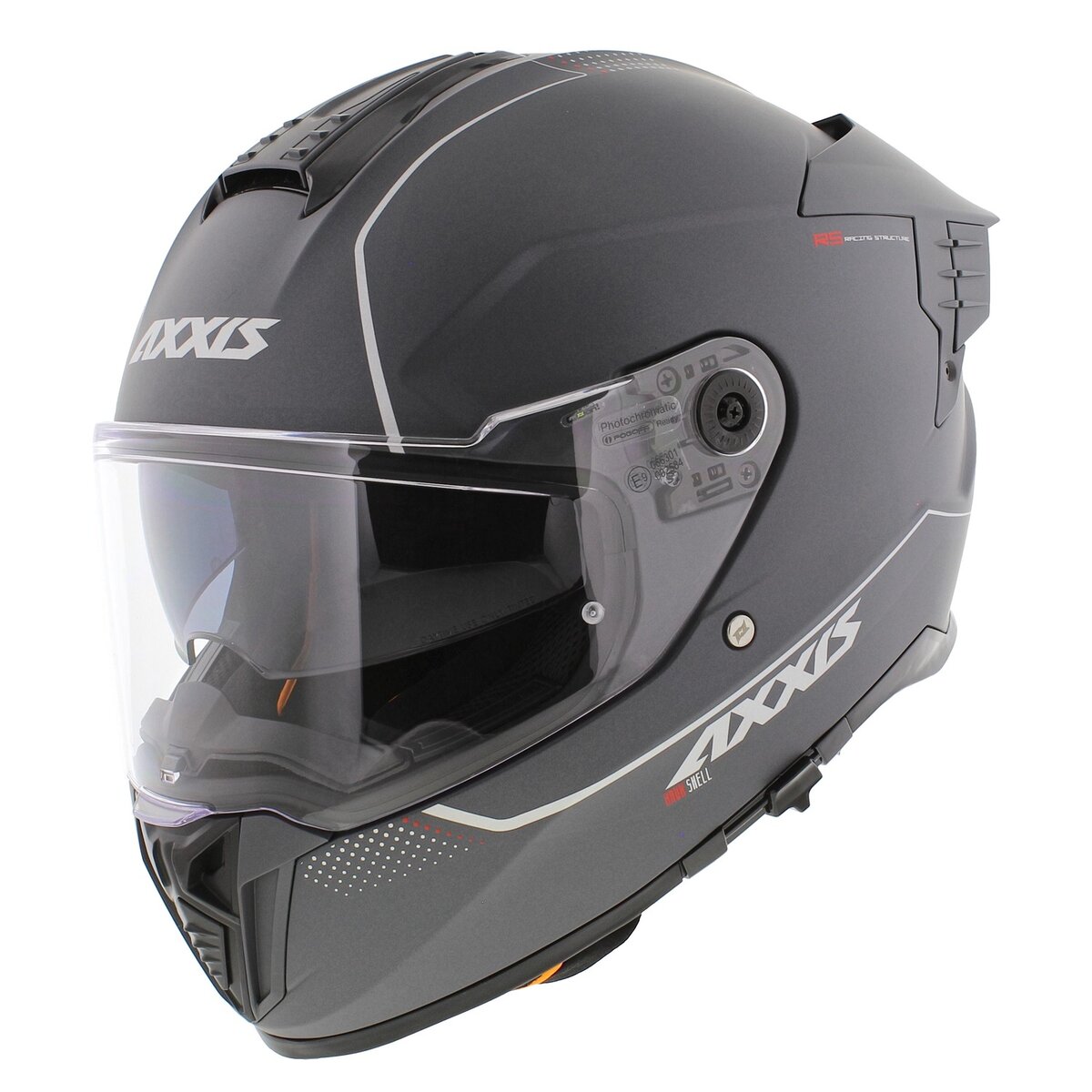 Axxis Hawk SV EVO full face helmet solid matt titanium