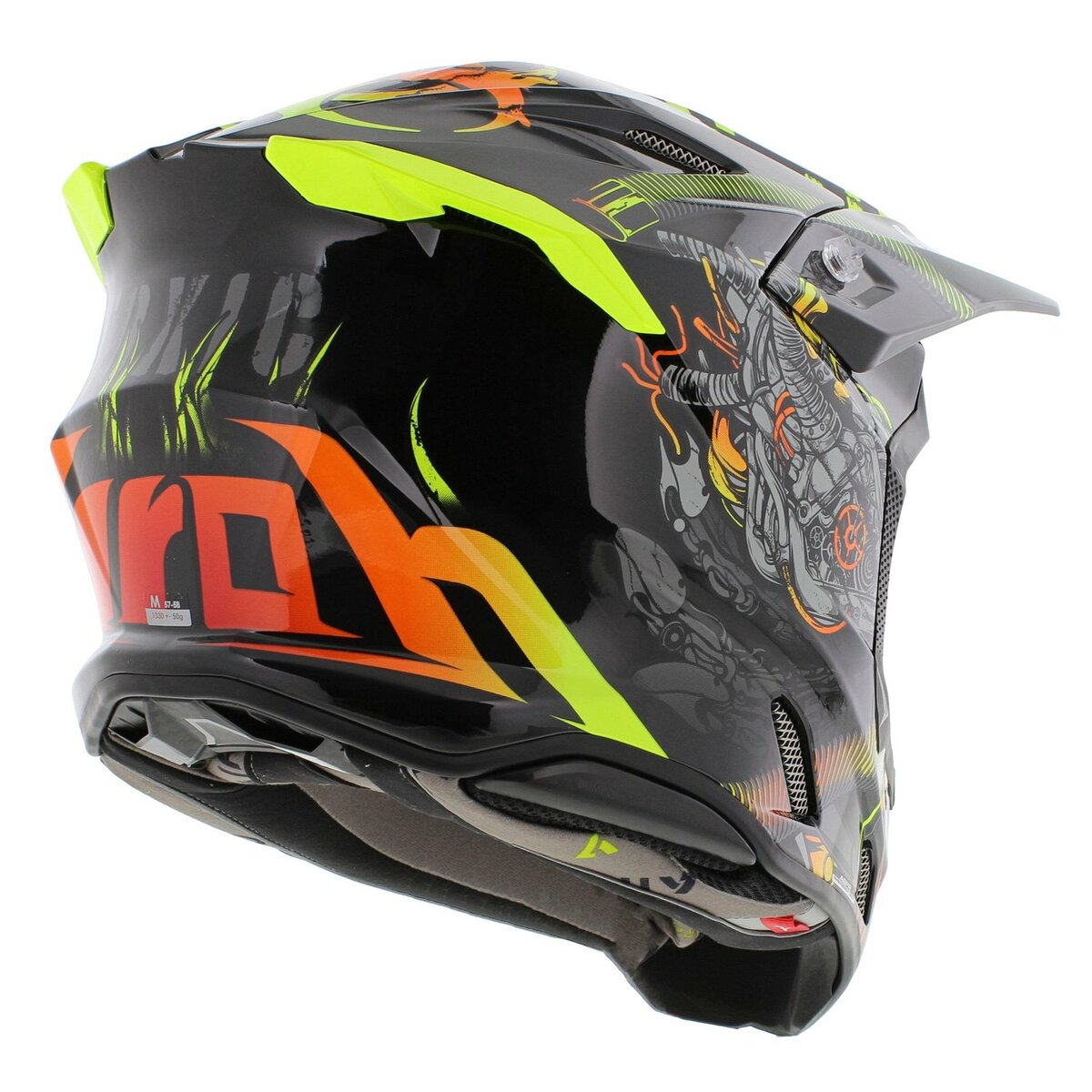 Airoh Twist 3.0 MX Helmet Toxic gloss black yellow