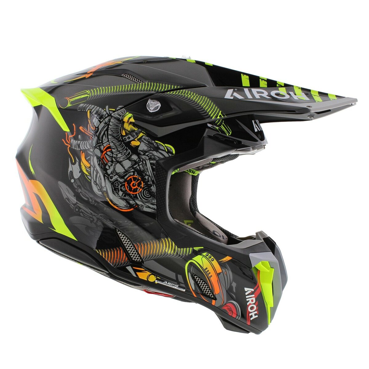 Airoh Twist 3.0 MX Helmet Toxic gloss black yellow