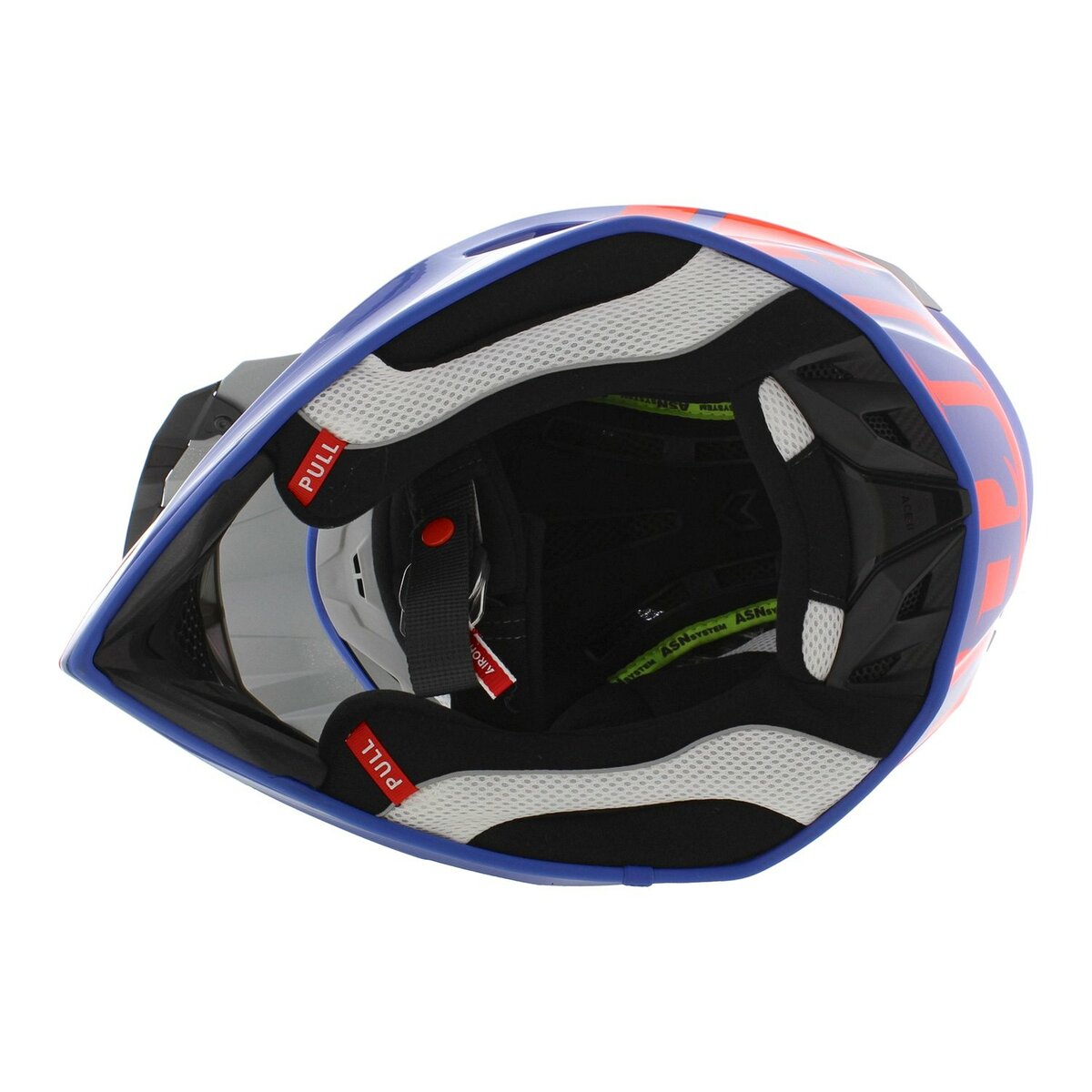 Airoh Aviator Ace 2 MX Helmet Engine - gloss cerulean blue grey orange