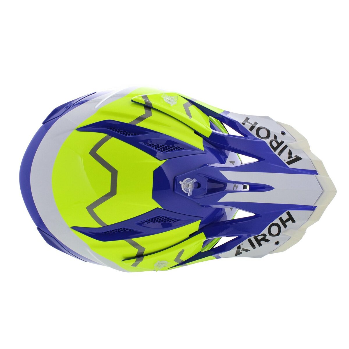 Airoh Aviator Ace 2 MX Helmet Ground - gloss white blue yellow