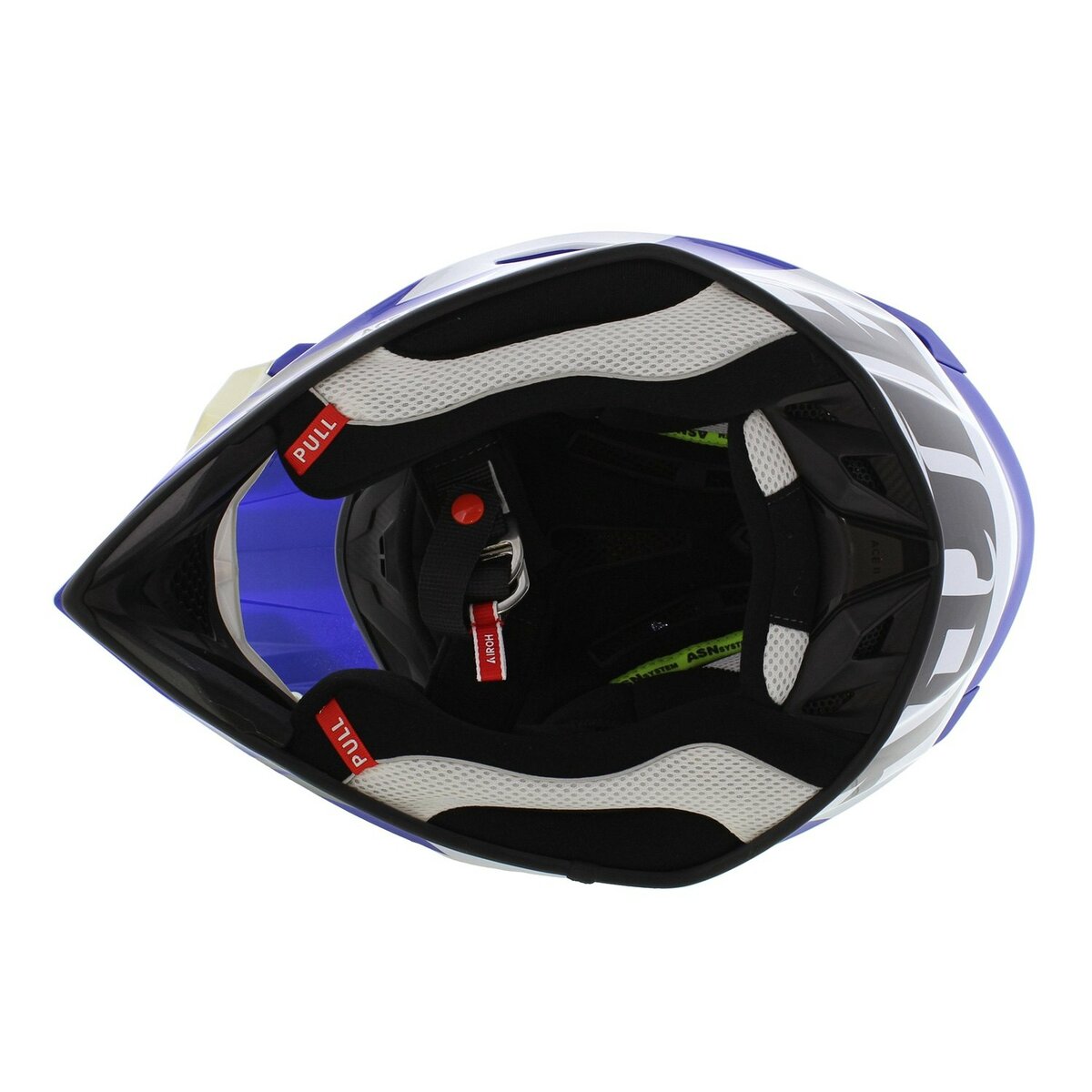 Airoh Aviator Ace 2 MX Helmet Ground - gloss white blue yellow