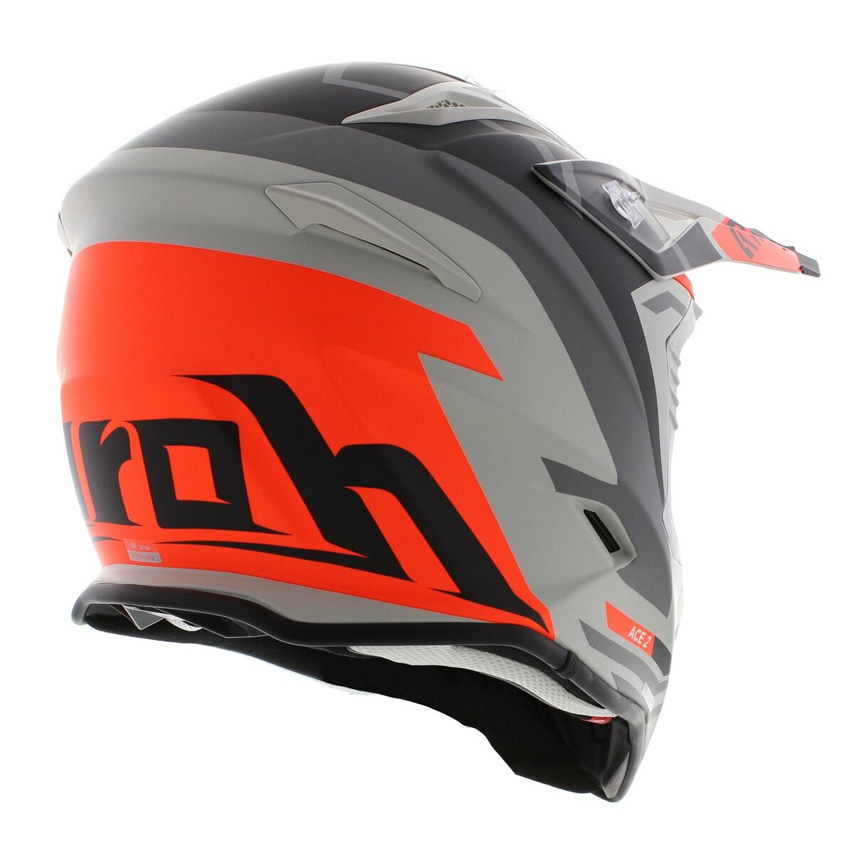 Airoh Aviator Ace 2 MX Helmet Ground - matt grey orange