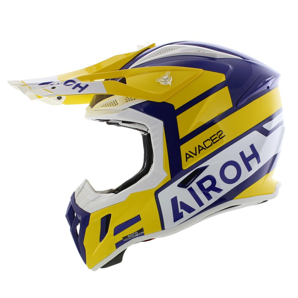 Airoh Aviator Ace 2 MX Helmet Sake - gloss yellow white purple