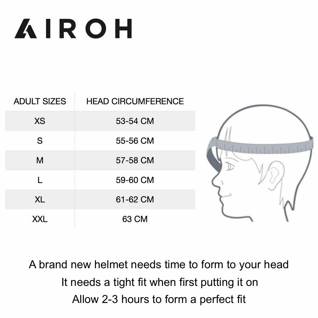 Airoh MX Helmet Aviator 3 AMS² Hima gloss blue white red