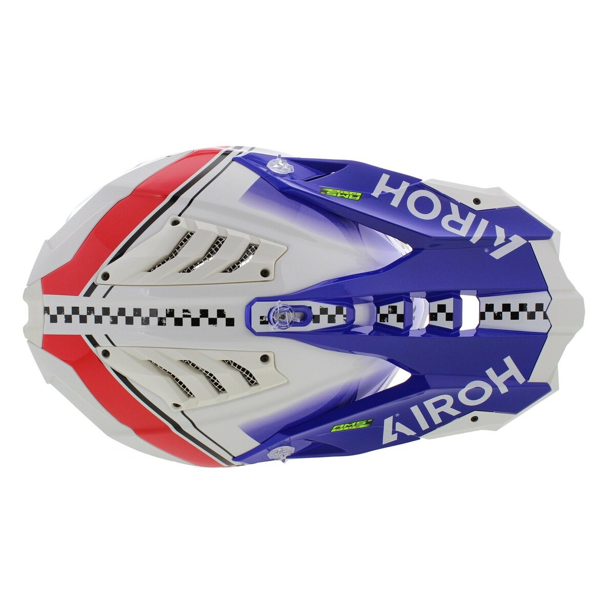 Airoh MX Helmet Aviator 3 AMS² Hima gloss blue white red