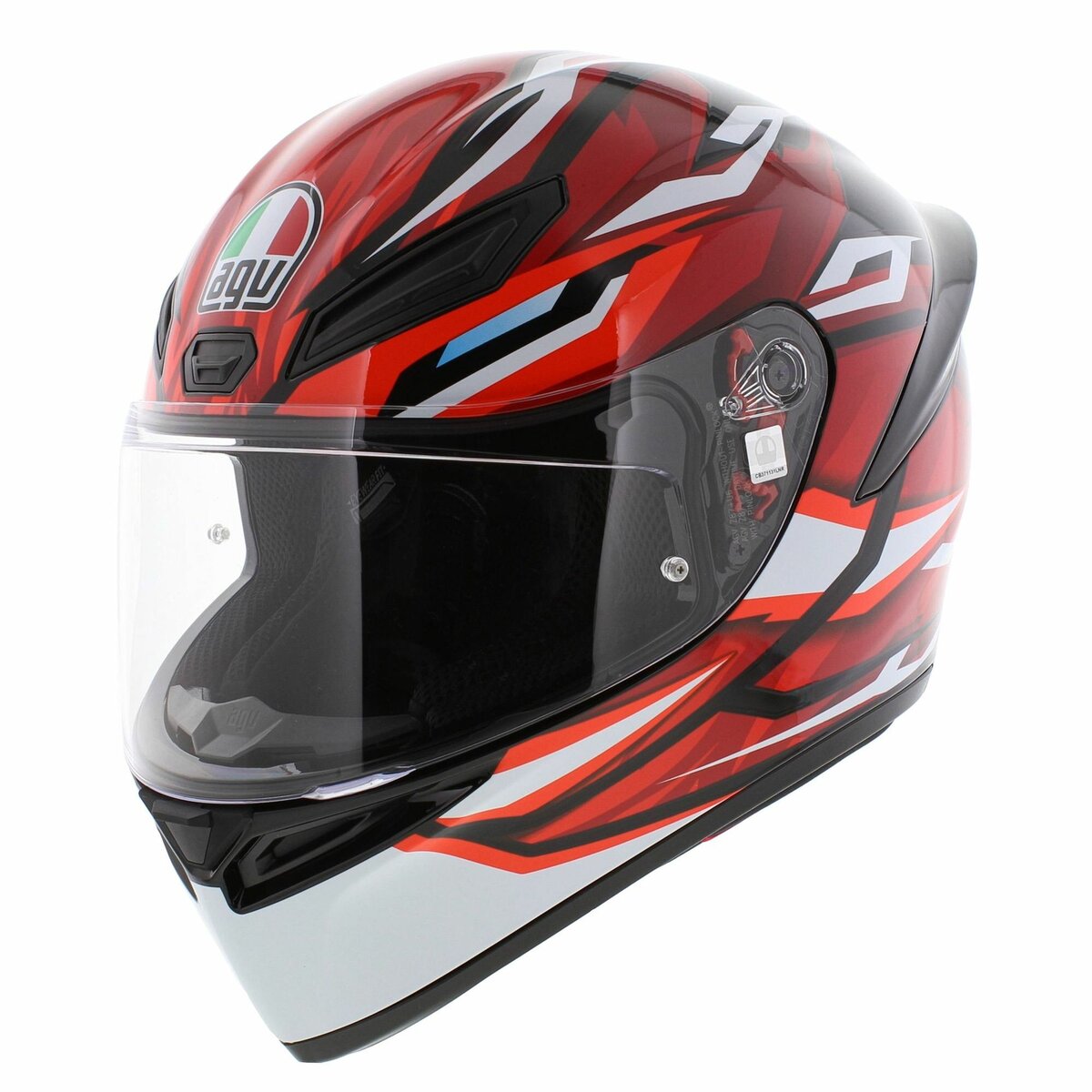 AGV K1 S helmet Lion - Gloss black red