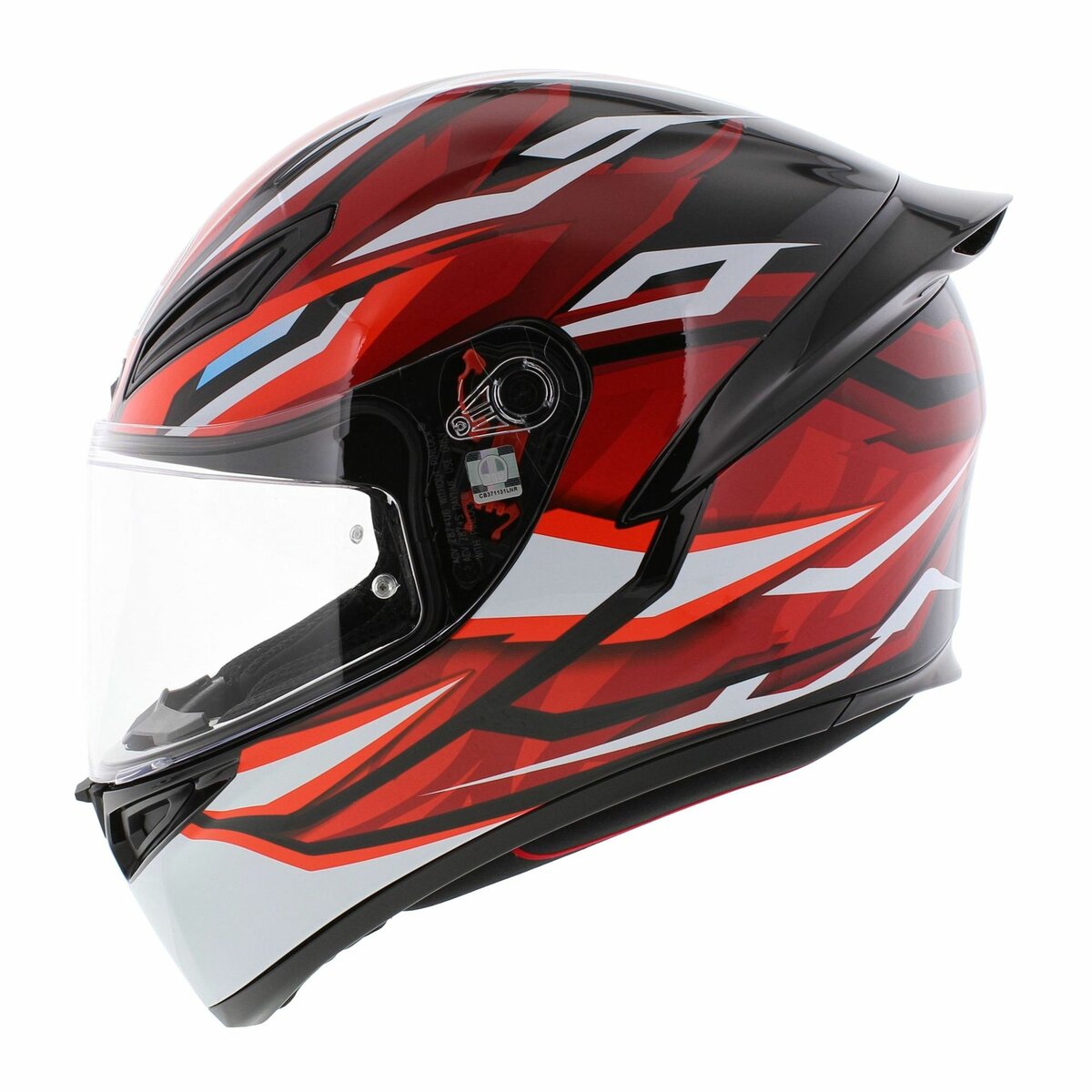 AGV K1 S helmet Lion - Gloss black red
