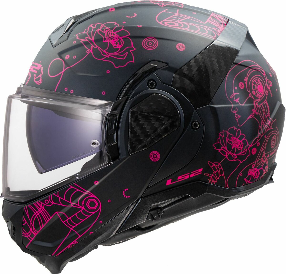 LS2 FF910 Advant II helmet Sophia black pink