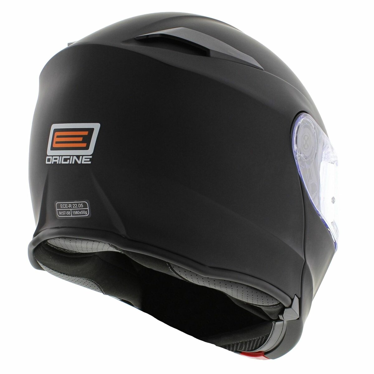 Origine Delta Basic helmet solid matt black - Modular flip up motorcycle helmet