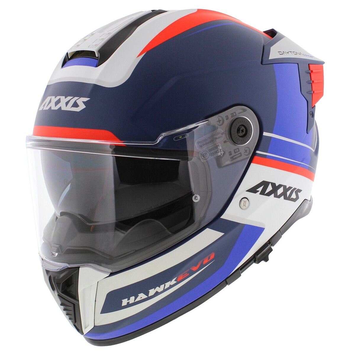 Axxis Hawk SV EVO full face helmet Daytona matt blue