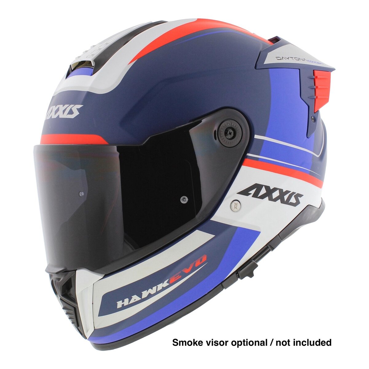 Axxis Hawk SV EVO full face helmet Daytona matt blue