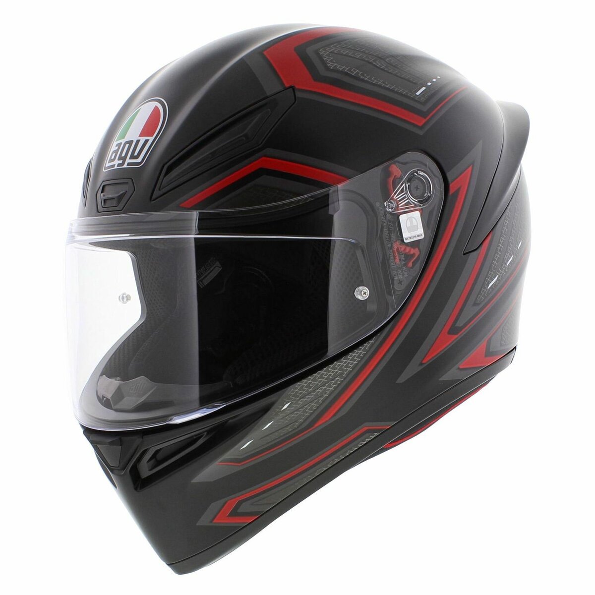 AGV K1 S helmet Sling - matt black red