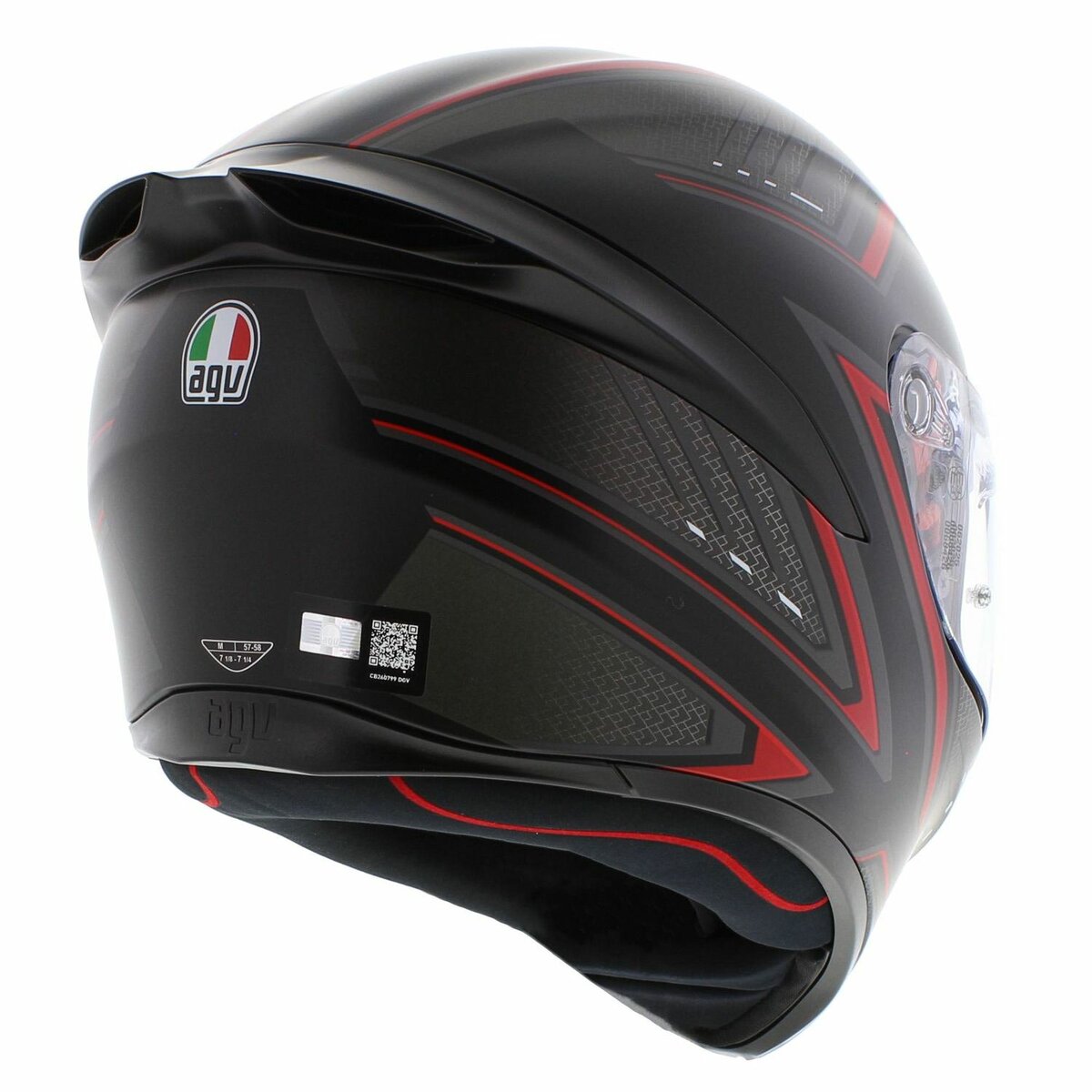 AGV K1 S helmet Sling - matt black red
