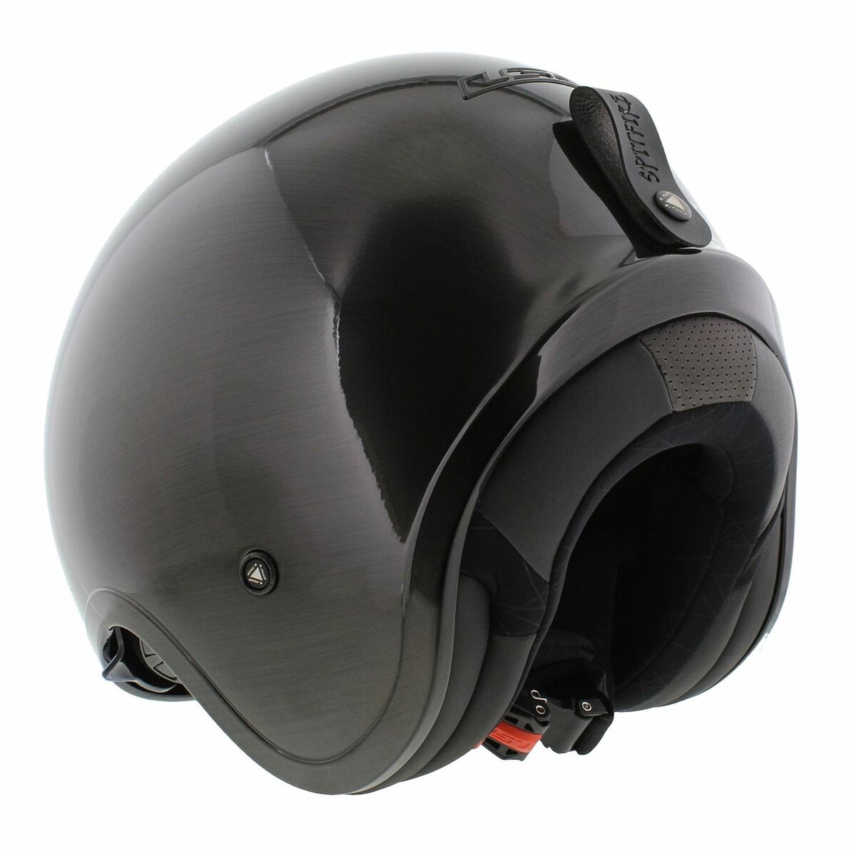 LS2 OF599 Spitfire II solid jeans gloss titanium - Open Face helmet motorcycle scooter