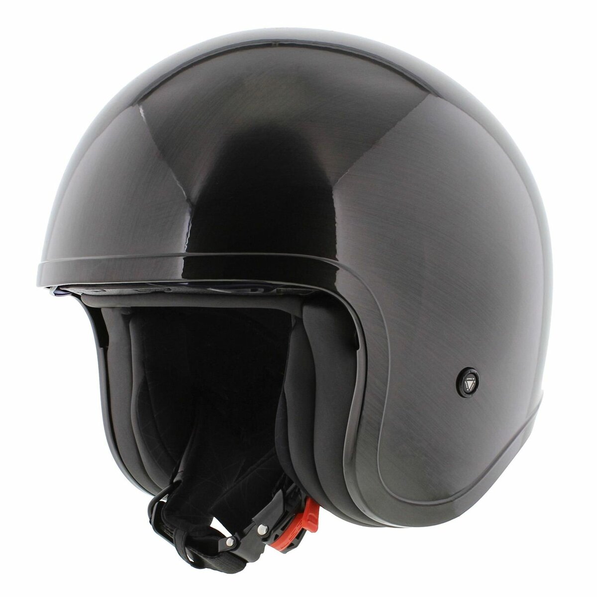 LS2 OF599 Spitfire II solid jeans gloss titanium - Open Face helmet motorcycle scooter