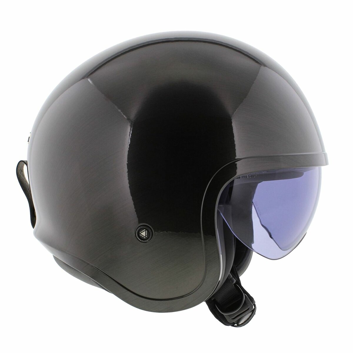 LS2 OF599 Spitfire II solid jeans gloss titanium - Open Face helmet motorcycle scooter
