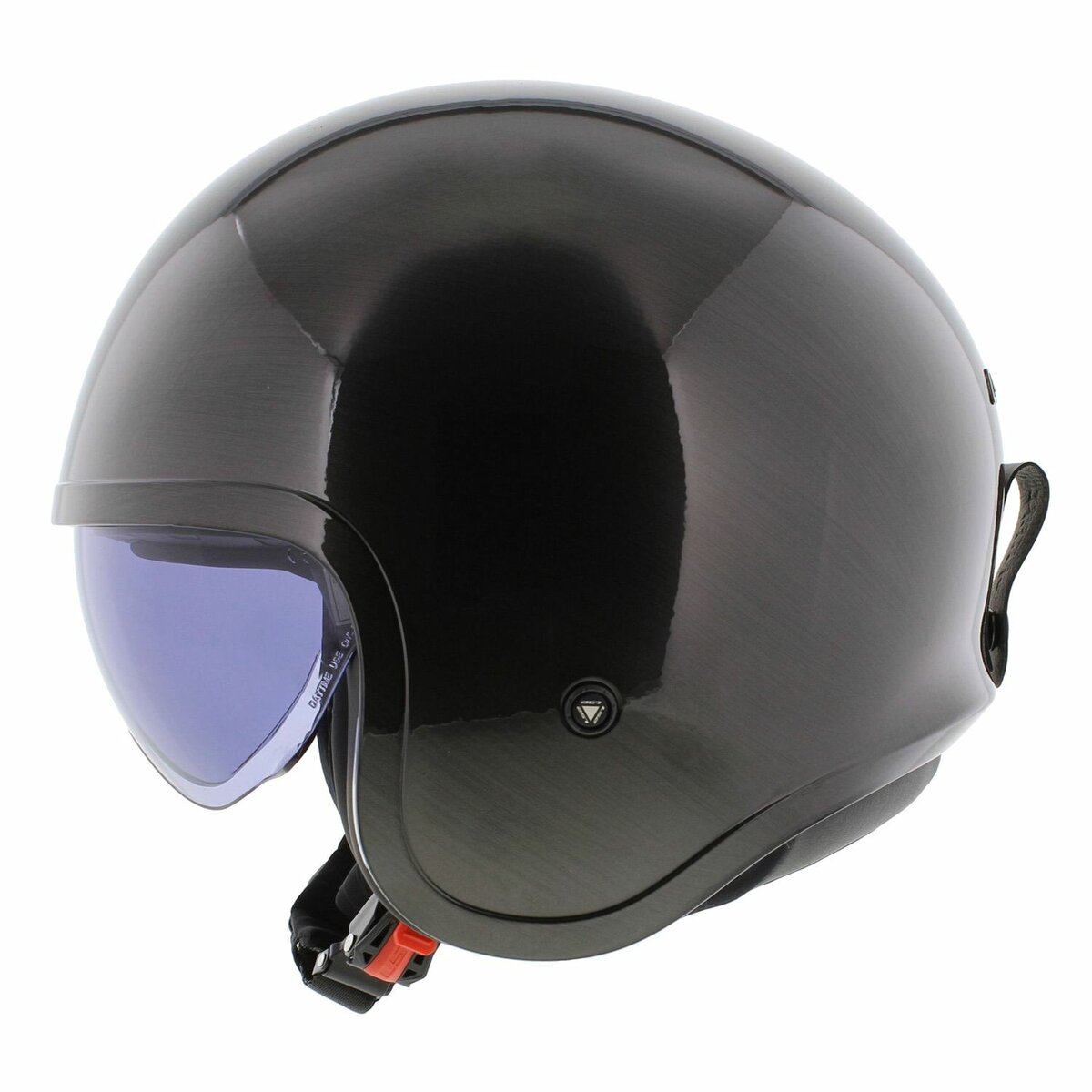 LS2 OF599 Spitfire II solid jeans gloss titanium - Open Face helmet motorcycle scooter
