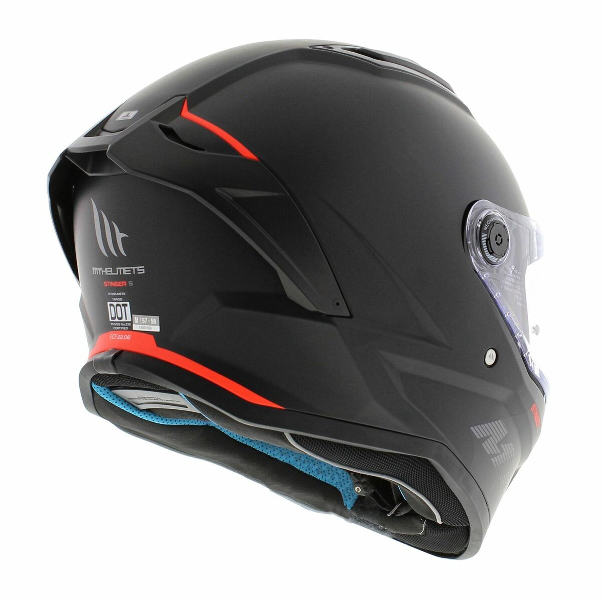 MT Stinger 2 fullface helmet matt black