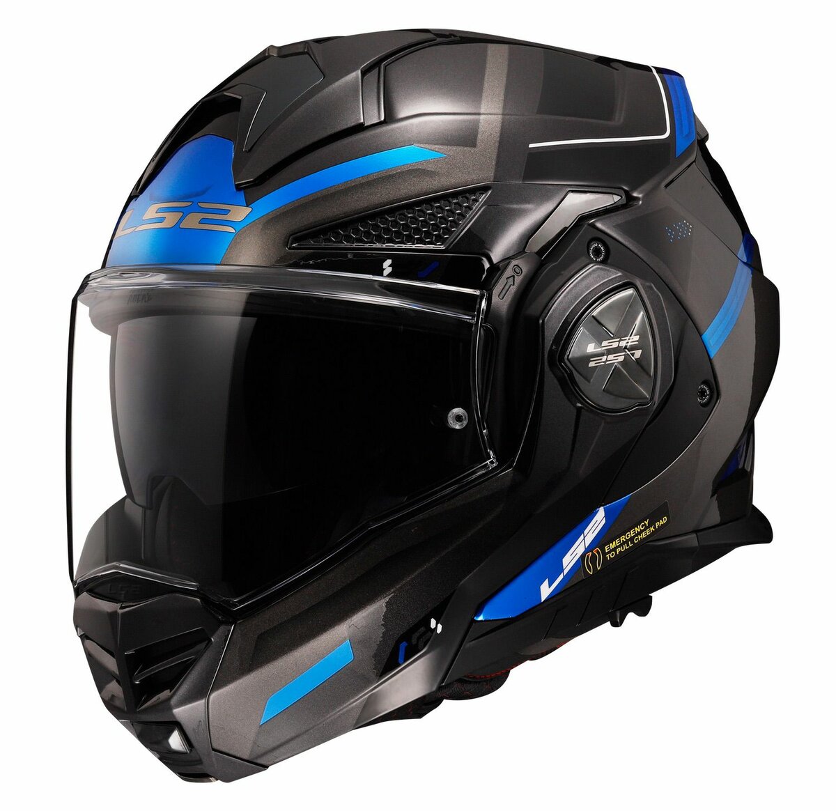 LS2 FF901 Advant X helmet Spectrum black titanium blue