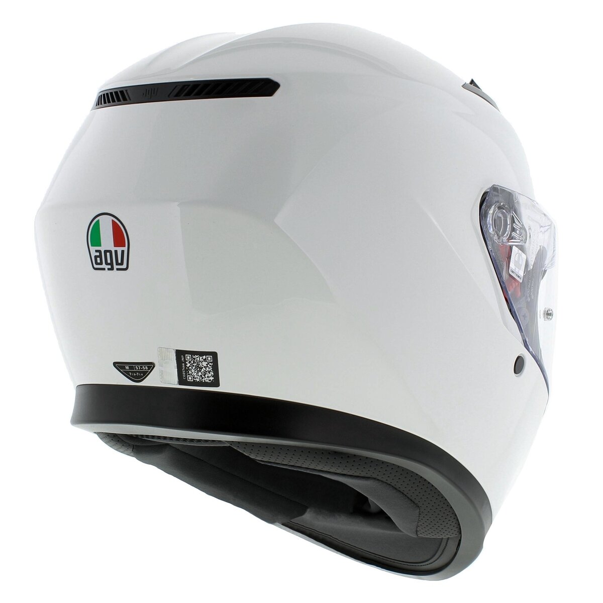 AGV K3 Mono solid gloss white