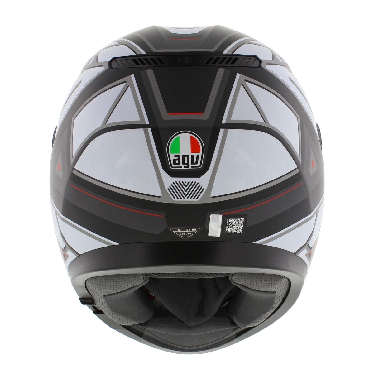 AGV K3 fullface motorcycle helmet Rivia matt black white