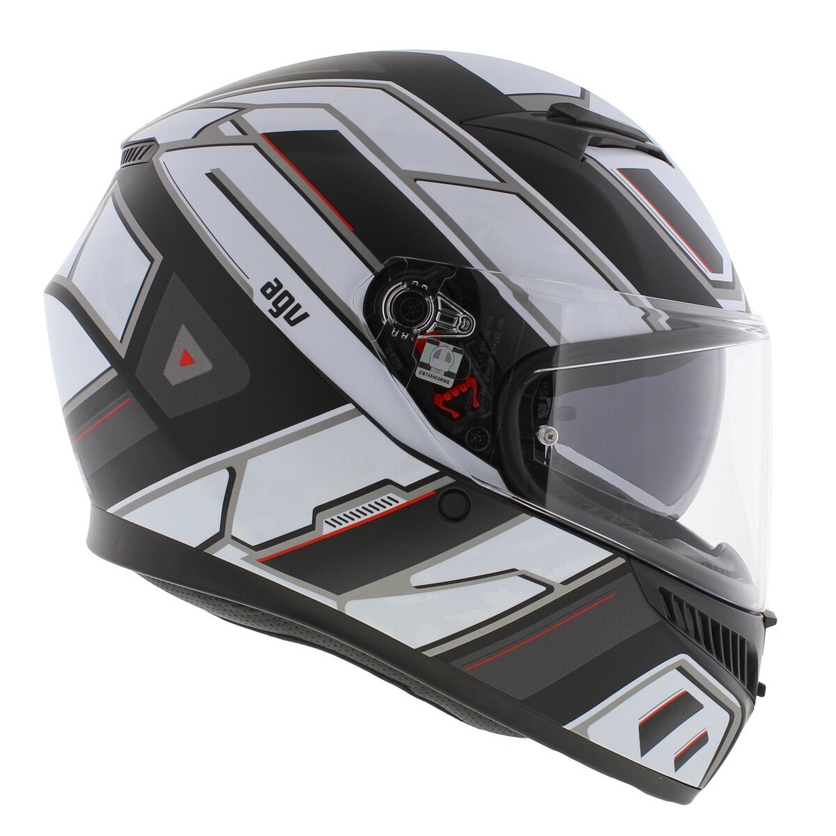 AGV K3 fullface motorcycle helmet Rivia matt black white