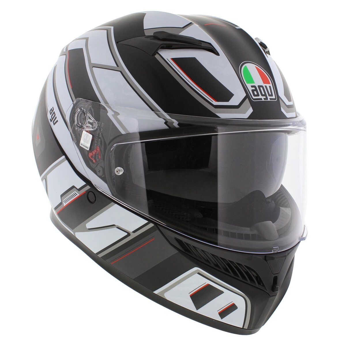 AGV K3 fullface motorcycle helmet Rivia matt black white