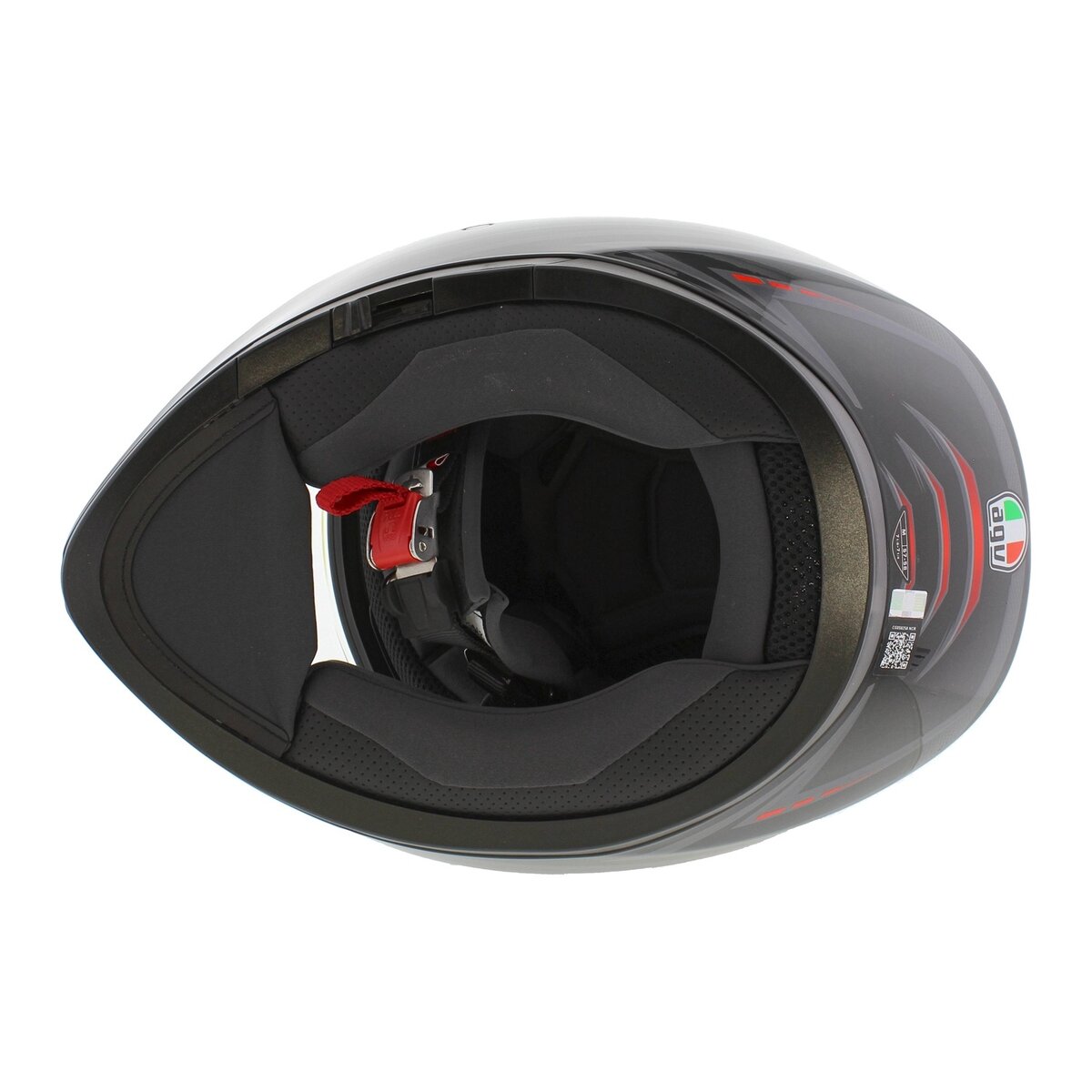 AGV K3 fullface motorcycle helmet Syth gloss black red