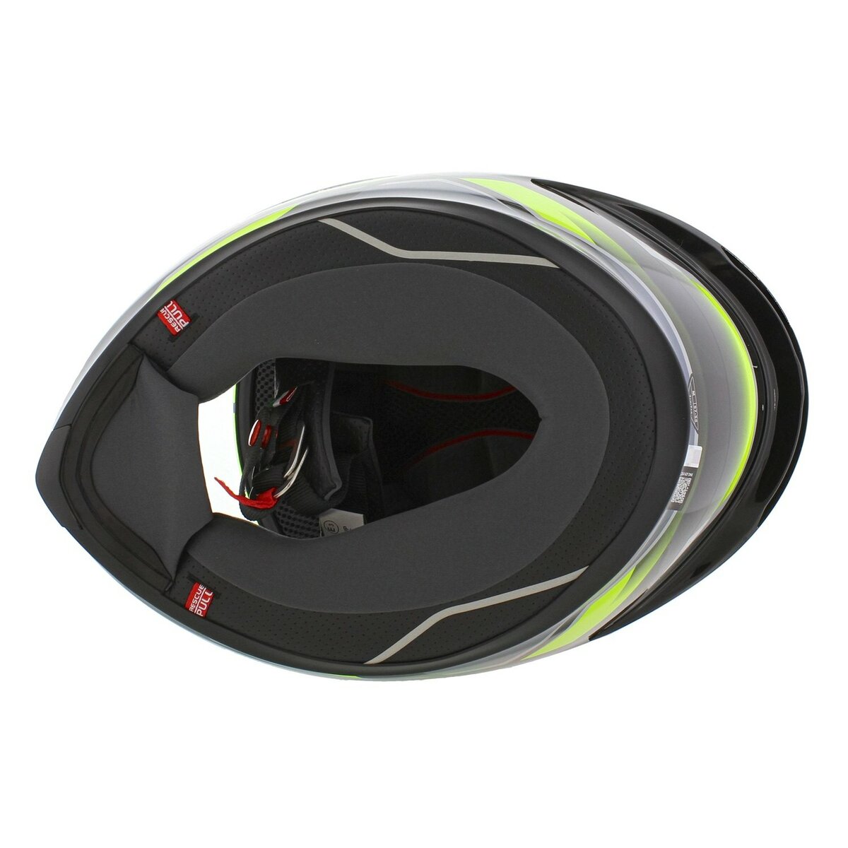 AGV K6 S Erazer motorcycle helmet black red fluo yellow