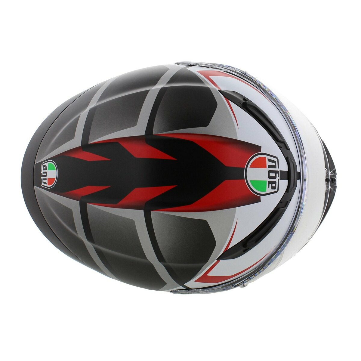 AGV K6 S Karve motorcycle helmet matt white black red