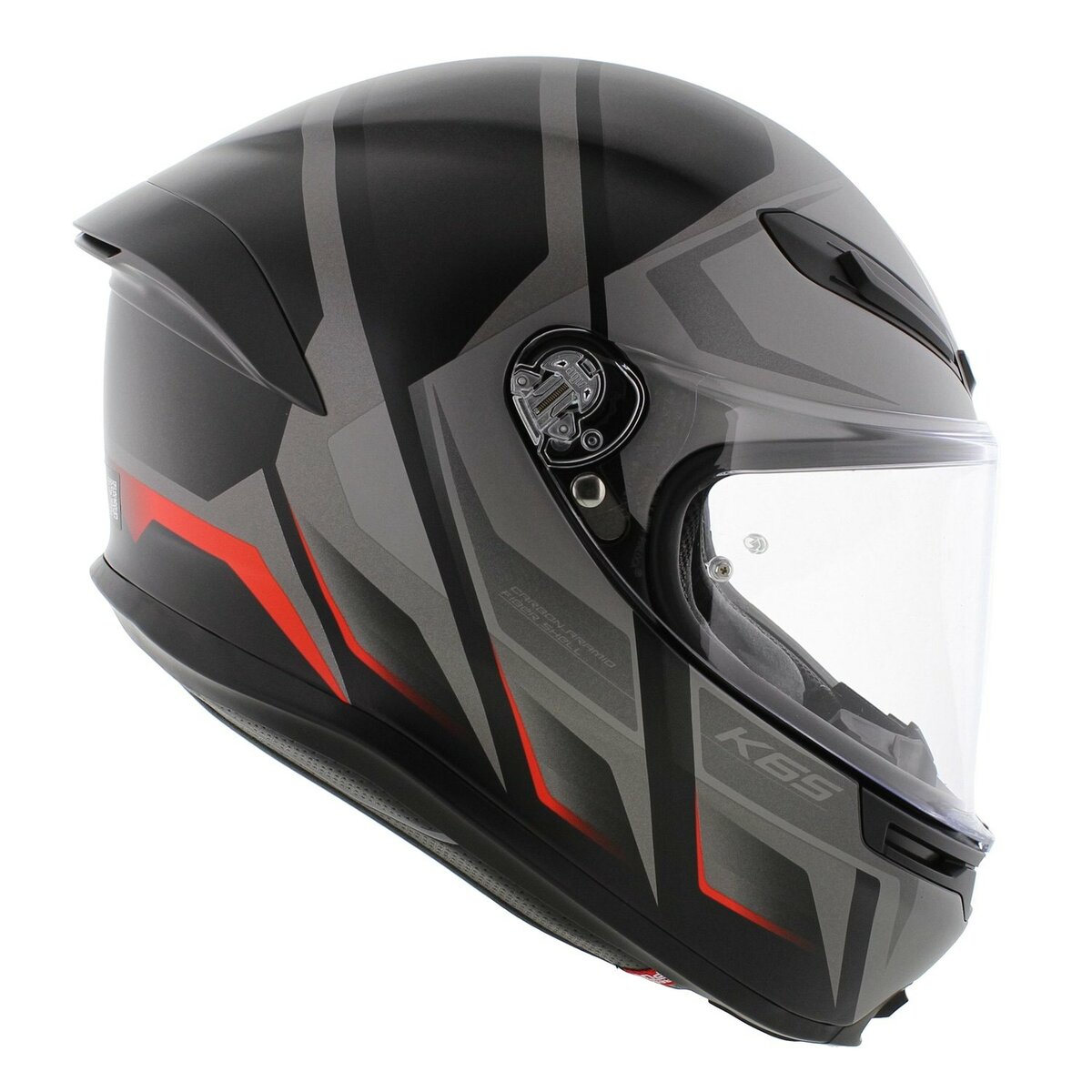 AGV K6 S Karve helmet matt black grey red