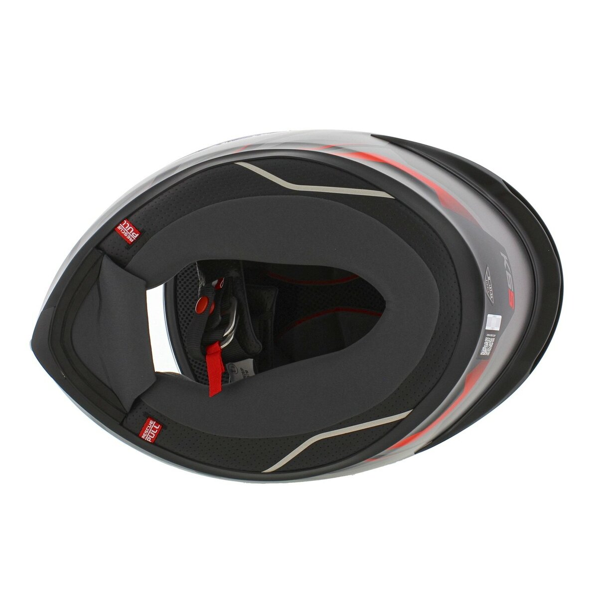 AGV K6 S Karve helmet matt black grey red