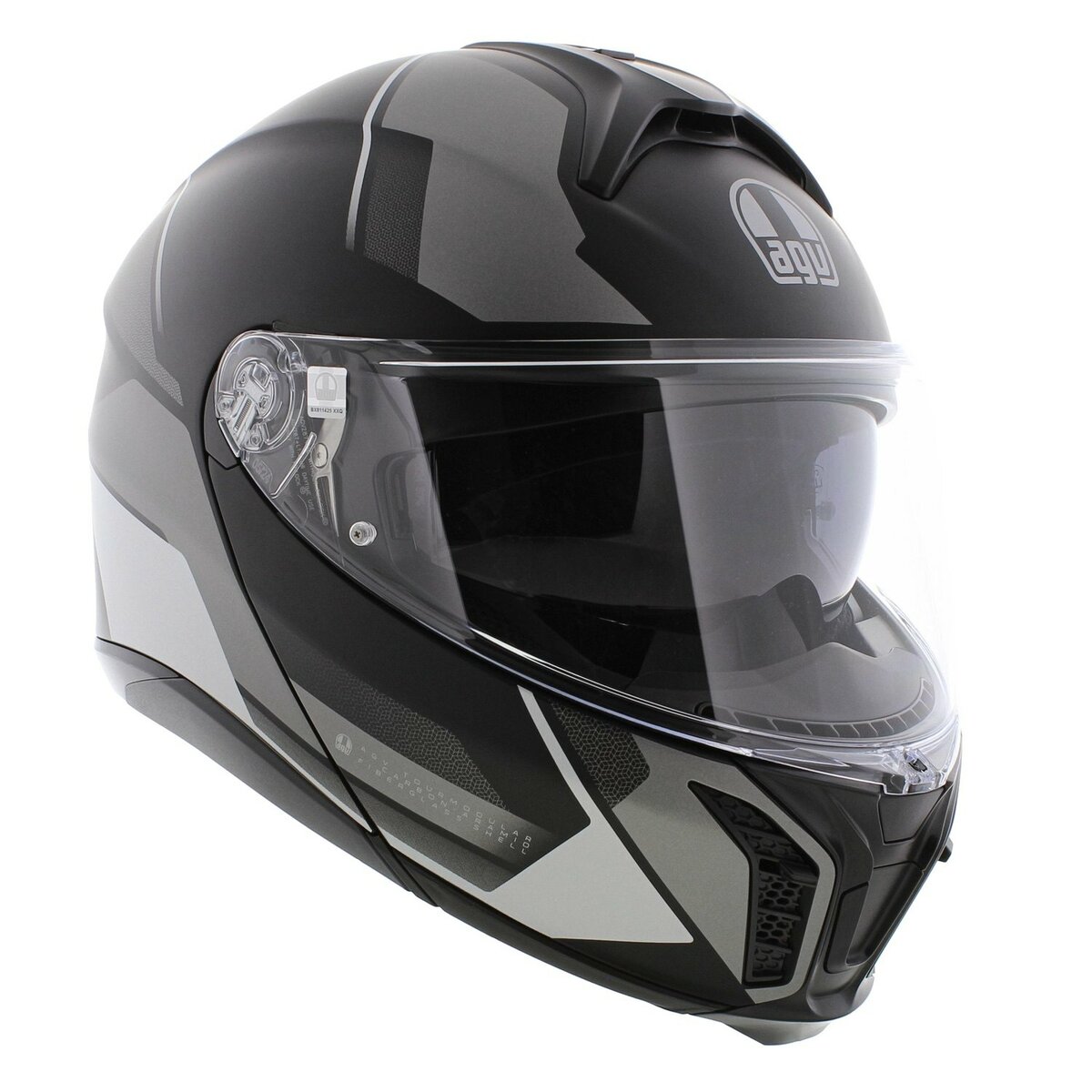 AGV Tourmodular Perception modular helmet matt black silver grey