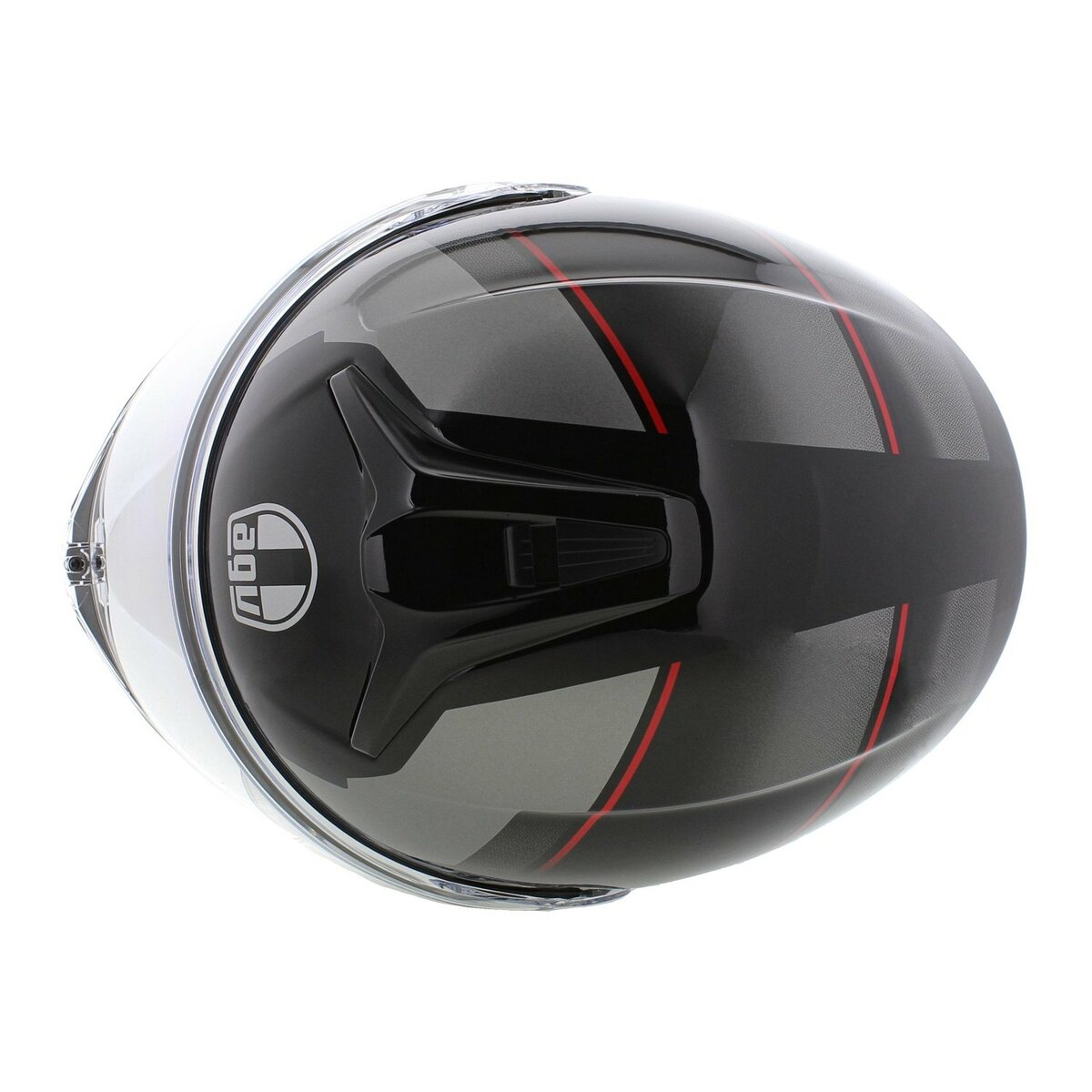 AGV Tourmodular Perception modular helmet gloss black grey red
