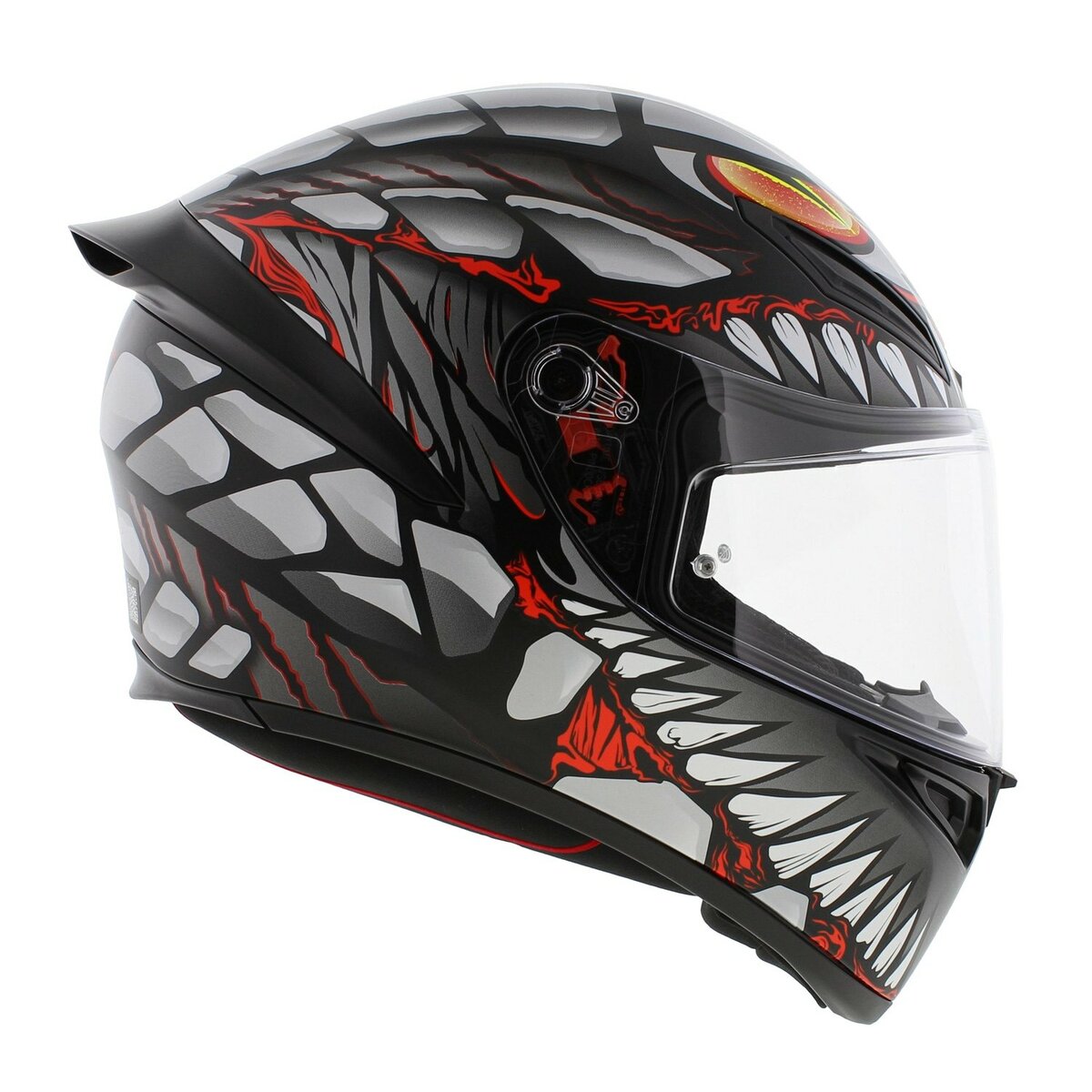 AGV K1 S helmet Lyzard matt black grey red