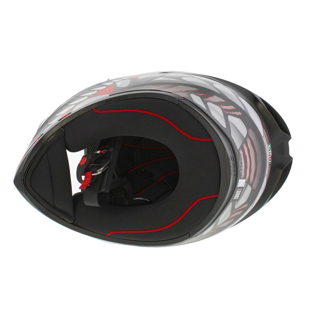 AGV K1 S helmet Lyzard matt black grey red